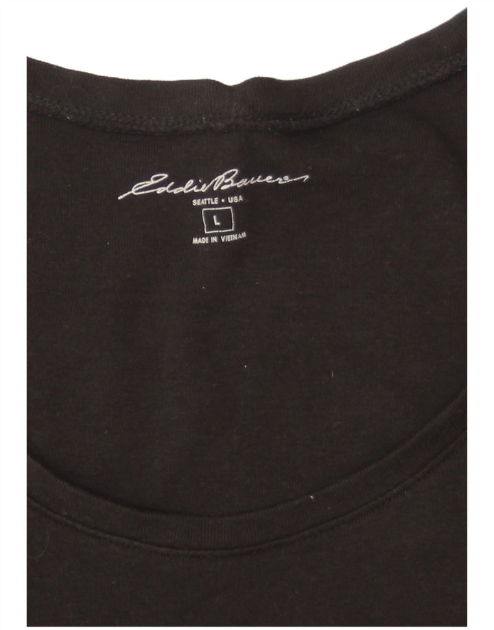 T-shirt damski EDDIE BAUER Top UK 16, duży, czarny