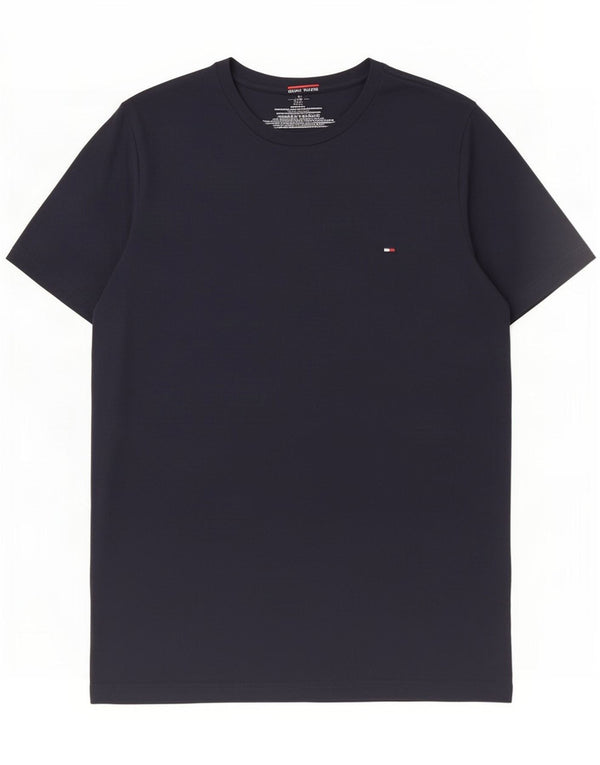 T-shirt męski Tommy Hilfiger Top, średni, granatowy, bawełniany