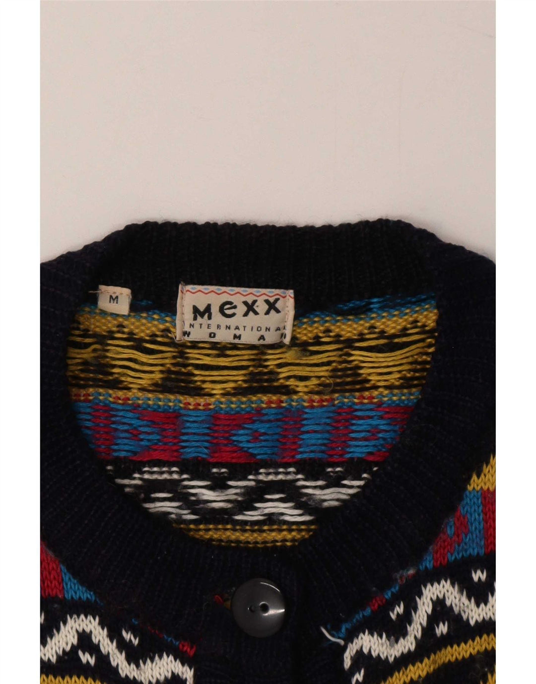 Mexx Damski sweter kardigan UK 14 Medium Multicolored Fair Isle