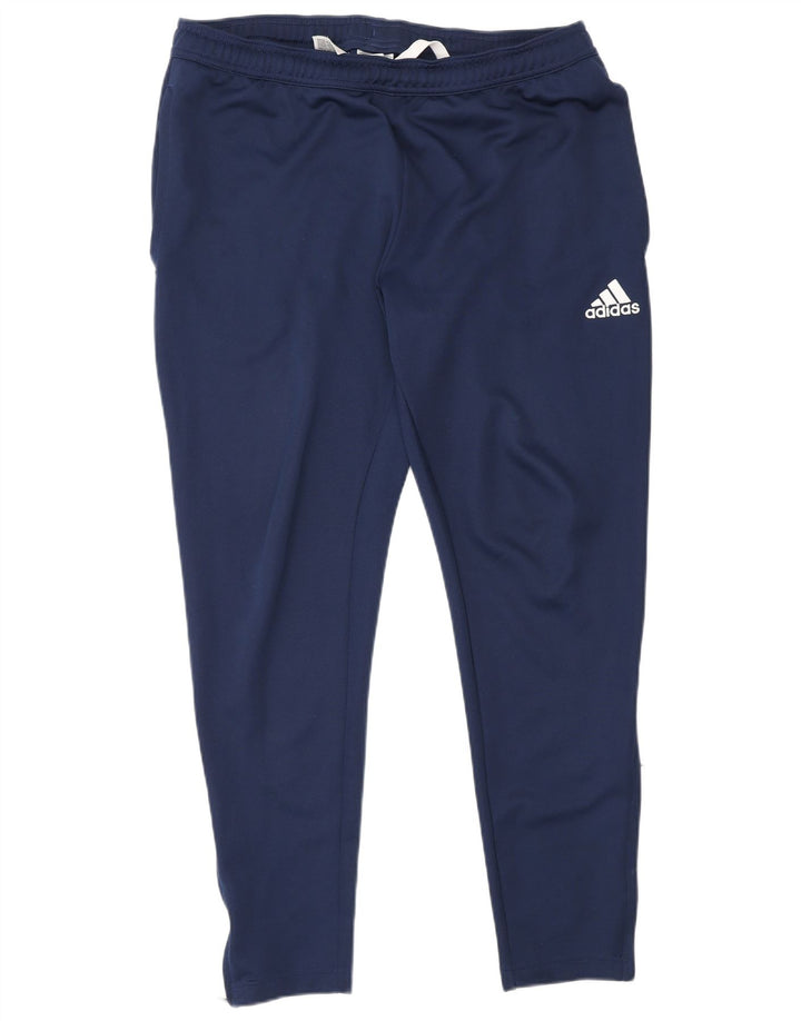 Męskie spodnie dresowe Adidas Aeroready, duże, granatowe, z poliestru