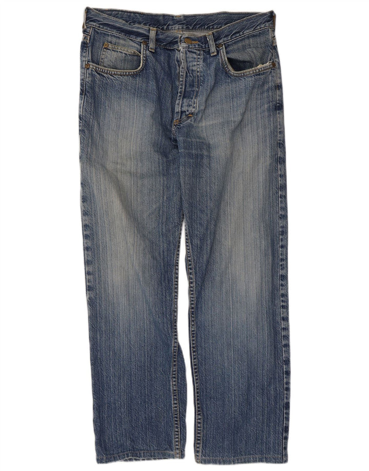 Męskie jeansy Lee Seattle Straight W34 L27 Niebieskie bawełniane