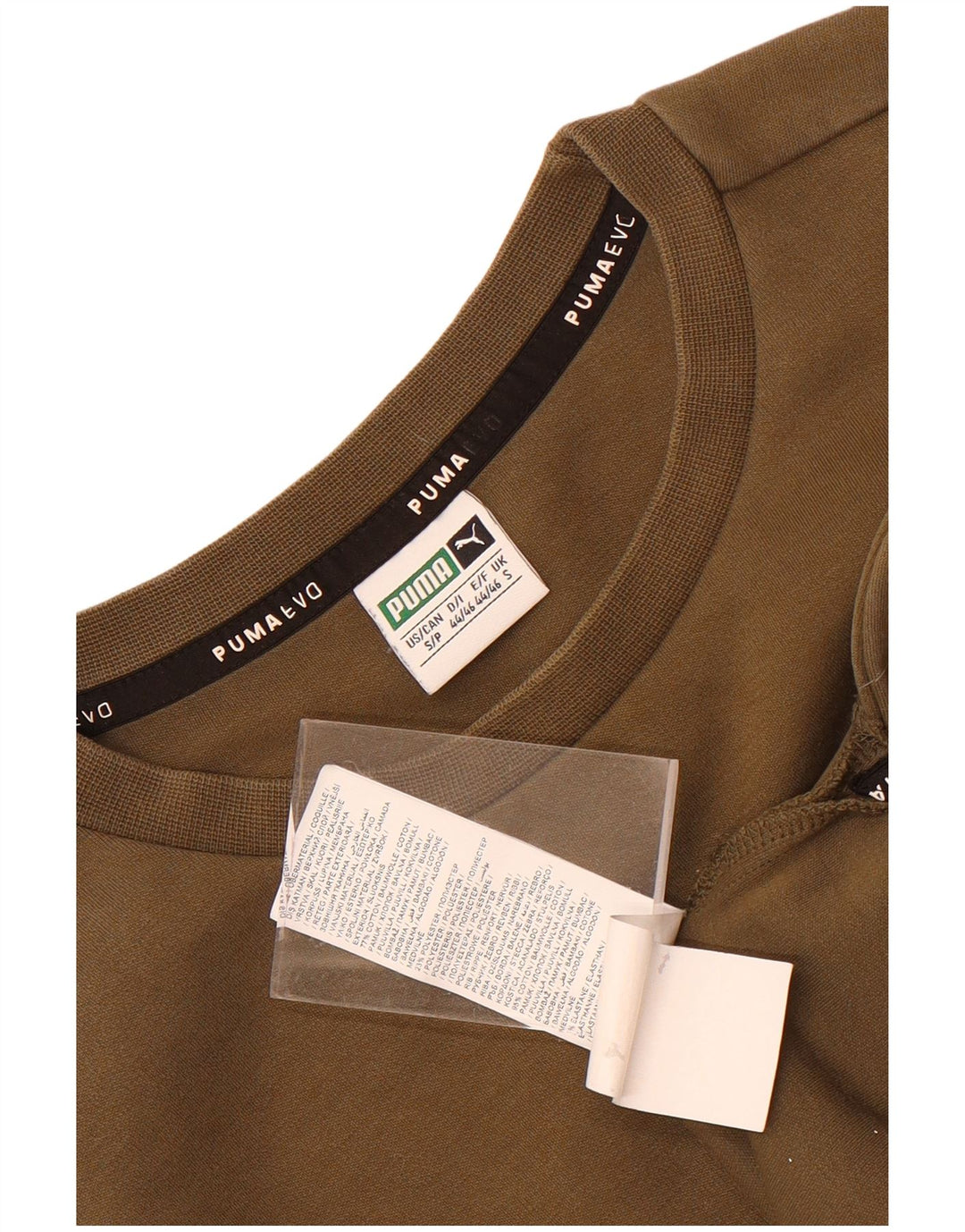 Męska bluza z grafiką Puma, mała, bawełniana khaki