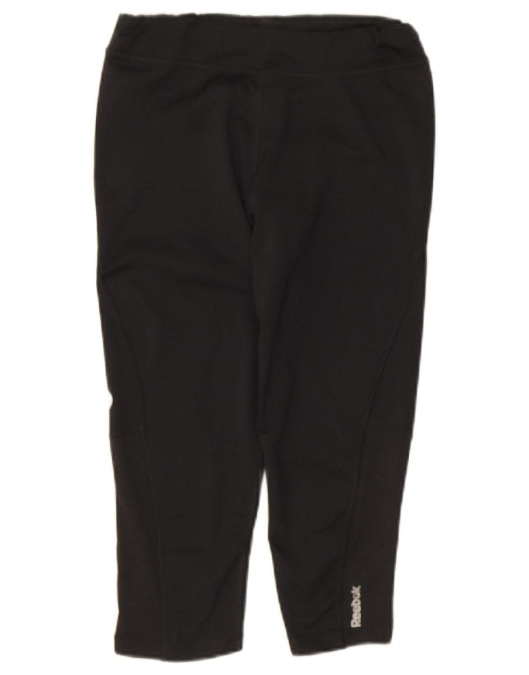 Damskie legginsy Reebok Capri UK 8/10, małe, czarne, poliestrowe