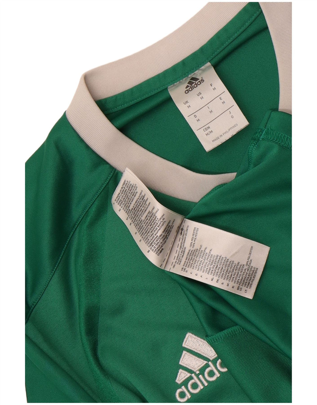 Męska koszulka Adidas Climalite Graphic Top z poliestru w średnie zielone paski