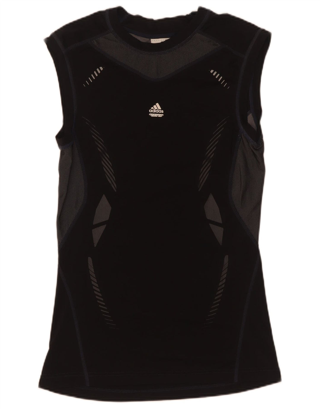 Męska kamizelka Adidas Climacool Graphic Top, średni czarny poliester z blokami kolorów