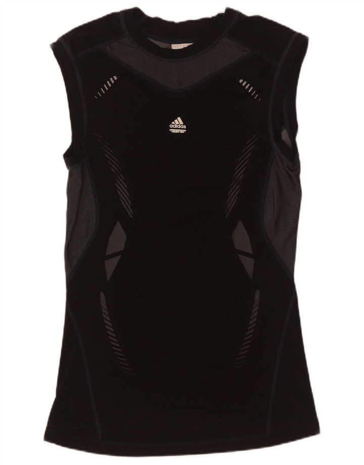 Męska kamizelka Adidas Climacool Graphic Top, średni czarny poliester z blokami kolorów
