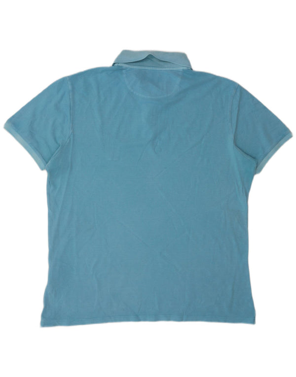 Męska koszulka polo Woolrich 2XL, niebieska, bawełniana