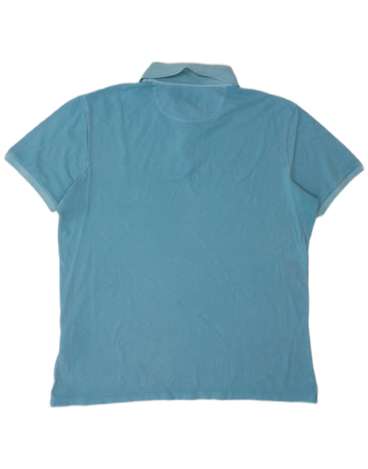 Męska koszulka polo Woolrich 2XL, niebieska, bawełniana