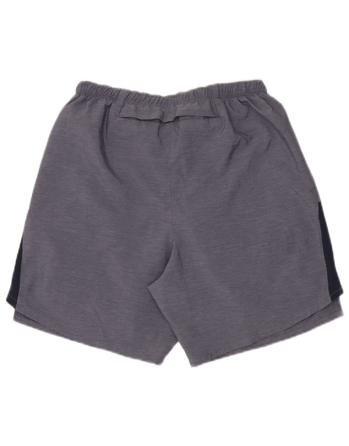 Damskie spodenki sportowe NIKE Dri Fit UK 10, mały, niebieski, poliester z blokami kolorów