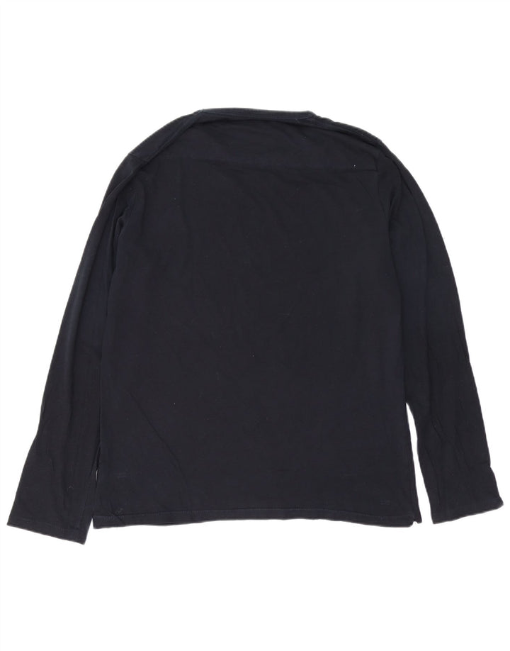 Top męski French Connection z długim rękawem XL, granatowy, bawełniany