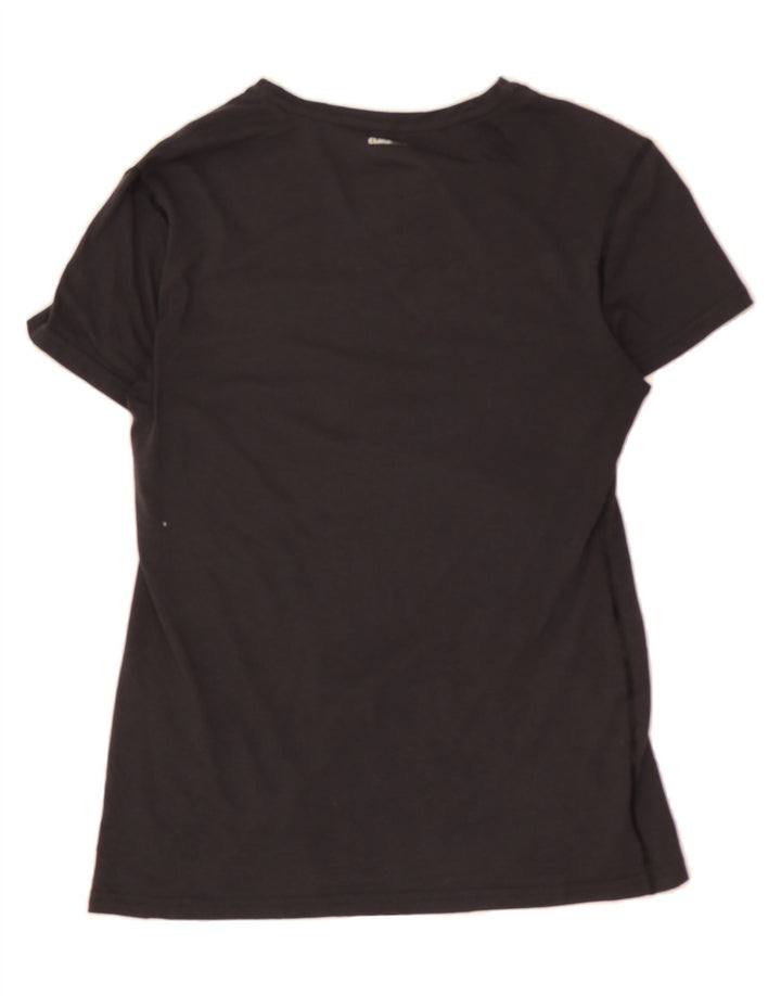 ADIDAS Womens T-Shirt Top UK 12 Medium Black Polyester Vintage Adidas and Second-Hand Adidas from Messina Hembry 