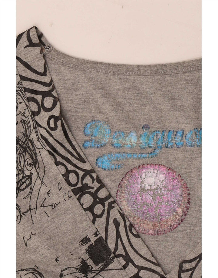 Damska sukienka o linii A Desigual UK 12, średnioszara