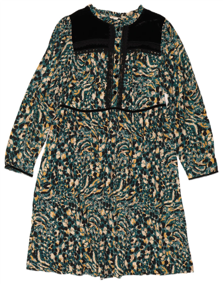 Damska sukienka Maxi Tea Monsoon UK 10, mała, wielobarwna, w kropki, artystyczna