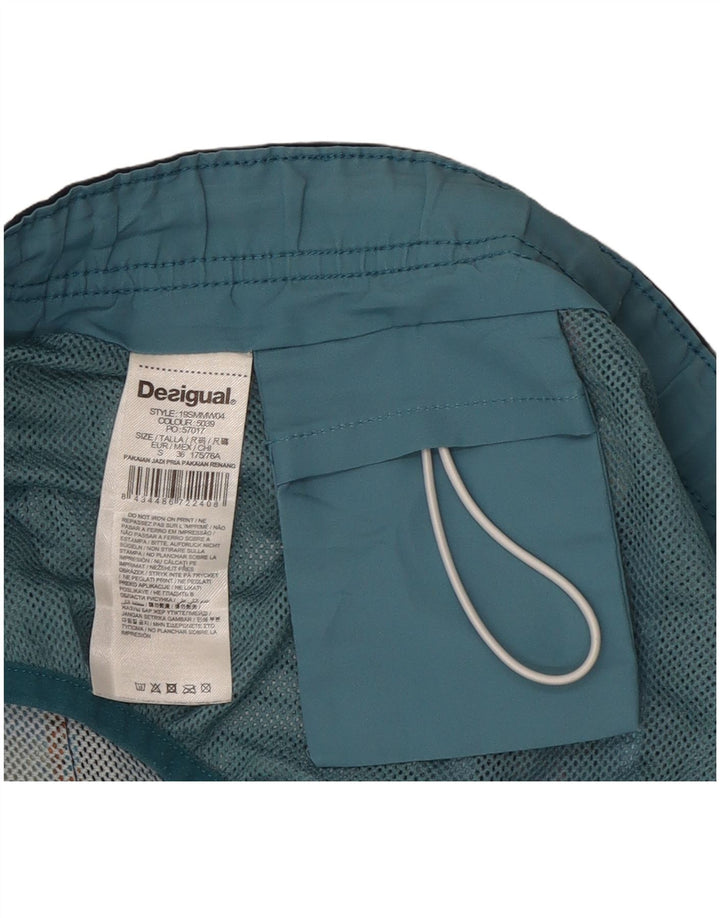 Męskie spodenki kąpielowe Desigual, małe, wielokolorowe, z poliestru w kwiaty