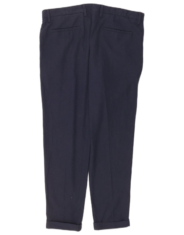 Męskie spodnie garniturowe Zara EU 44 Large W34 L30 Granatowy poliester