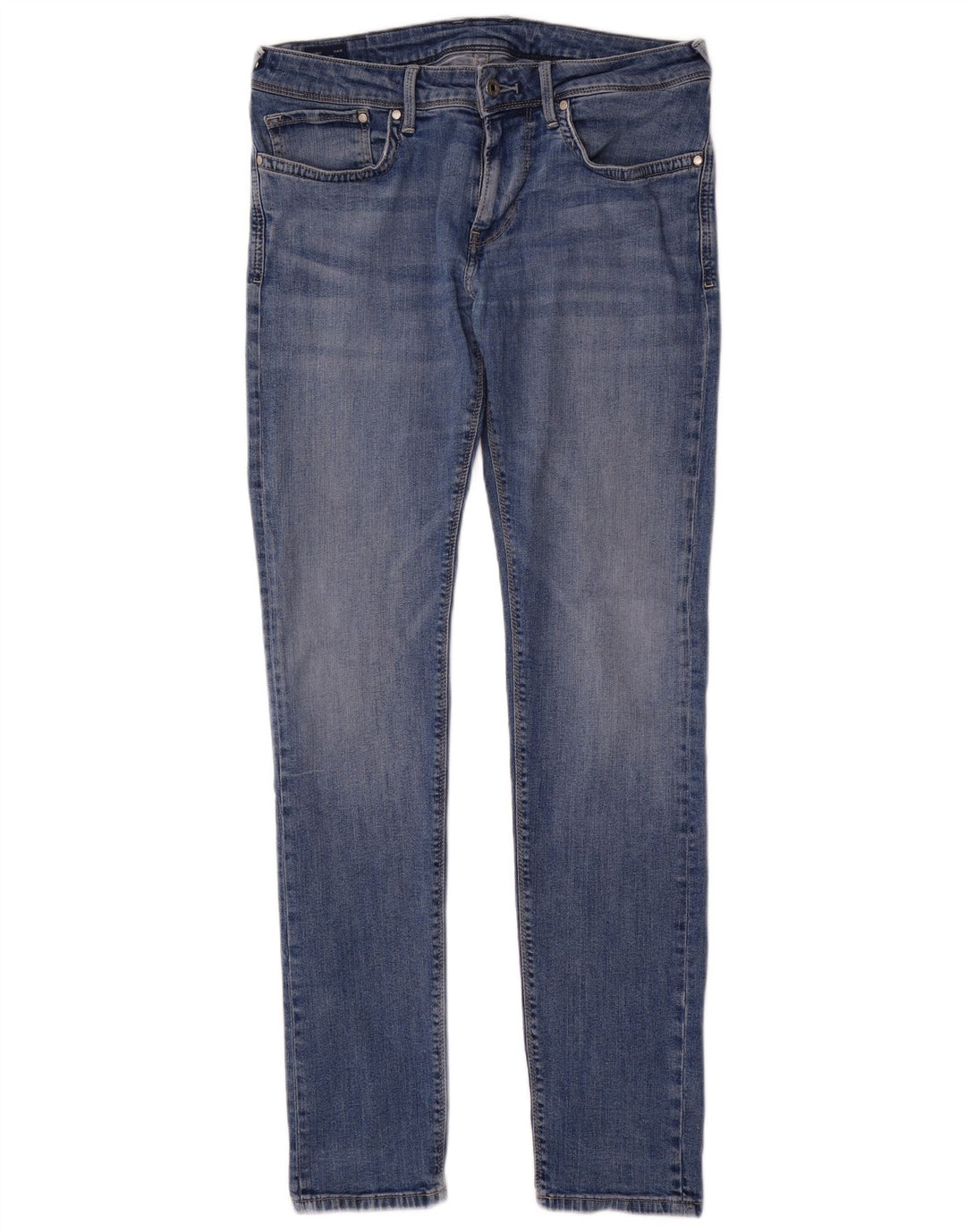 PEPE Jeans Damskie wąskie dżinsy W34 L34 Niebieskie