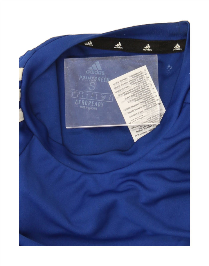 ADIDAS Mens Aeroready T-Shirt Top Small Blue Polyester Vintage Adidas and Second-Hand Adidas from Messina Hembry 
