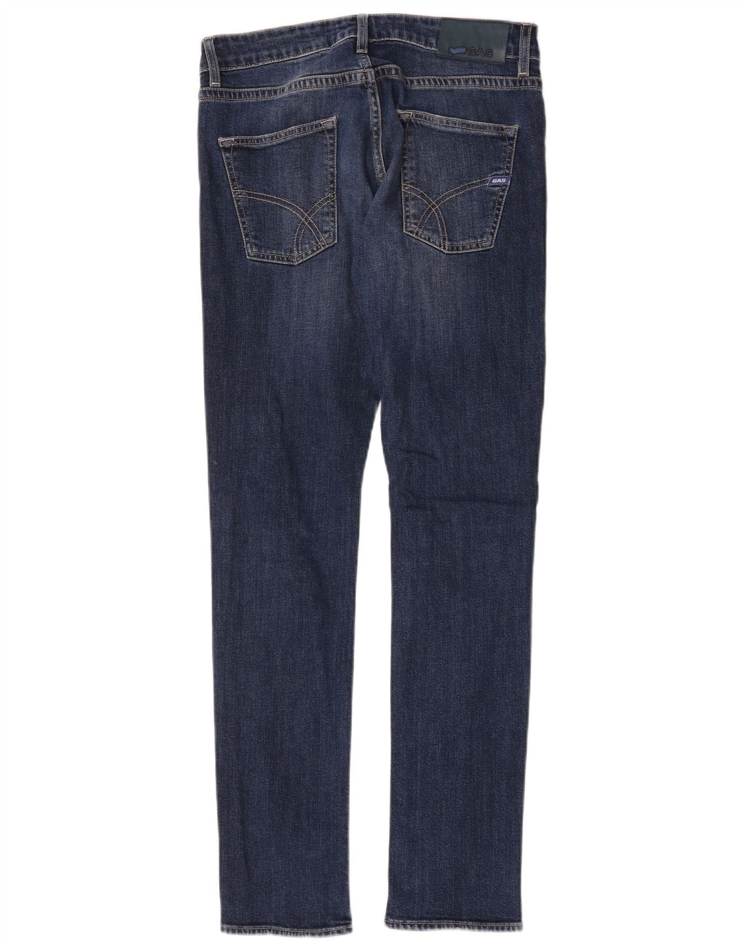 Damskie jeansy Gas Slim W29 L32 Niebieskie bawełniane