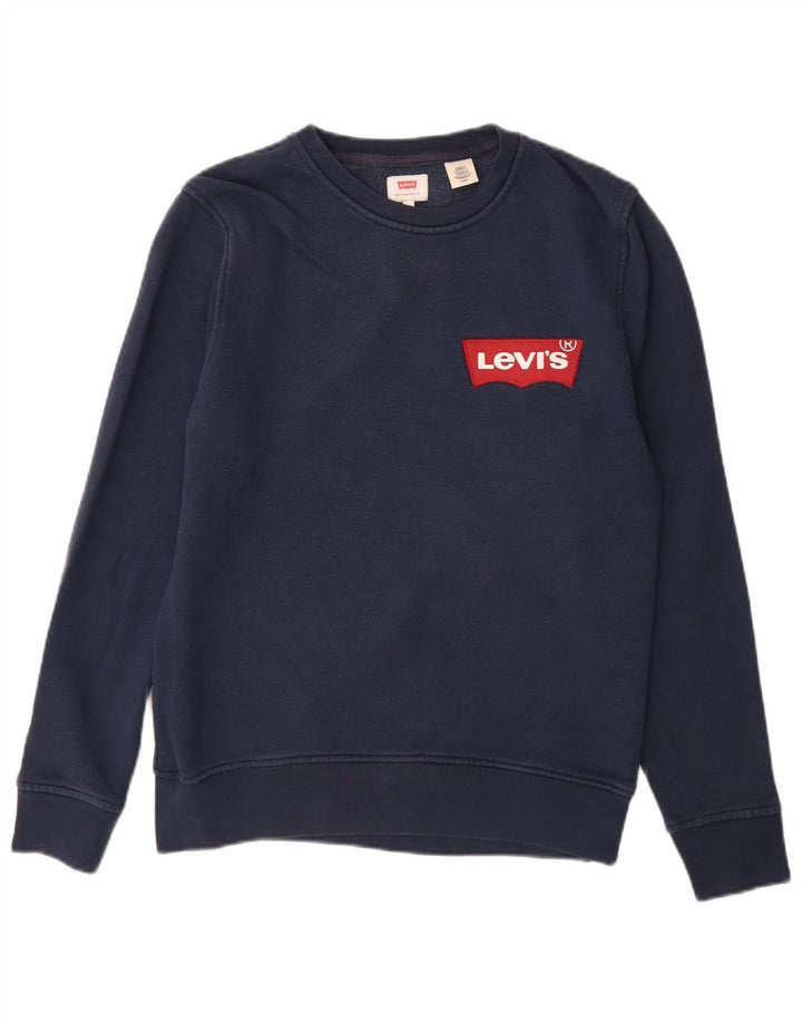 Męska bluza LEVI'S, mała, granatowa, bawełniana