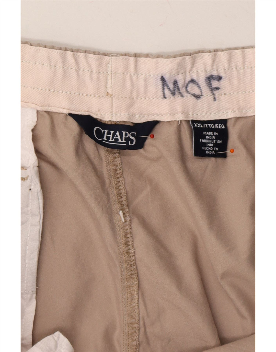 CHAPS Mens Casual Shorts 2XL W42 Beige Cotton Vintage Chaps and Second-Hand Chaps from Messina Hembry 
