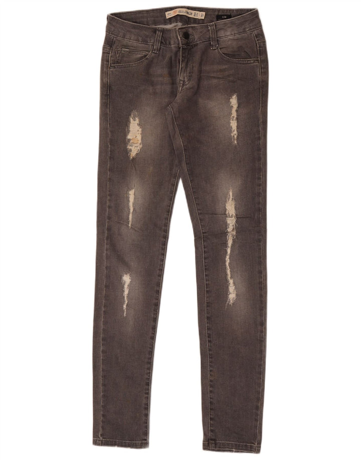 Damskie jeansy Zara w trudnej sytuacji EU 34 2XS W24 L32 szare