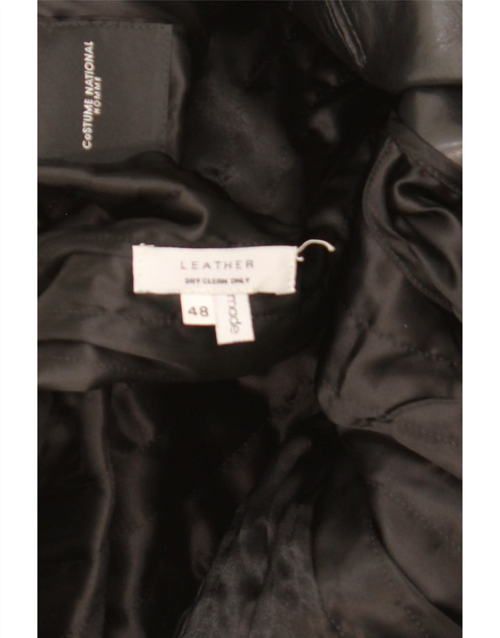 Kostiumowa męska marynarka dwurzędowa National IT 48 Medium Black