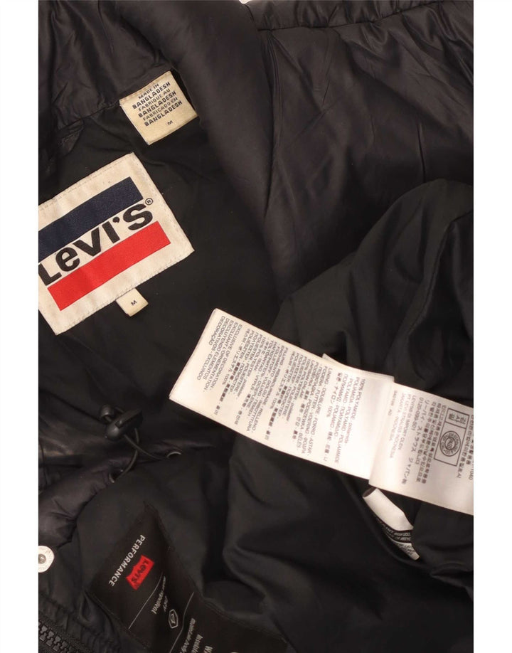 Męska ocieplana kurtka Levi's UK 38 Średni czarny poliamid