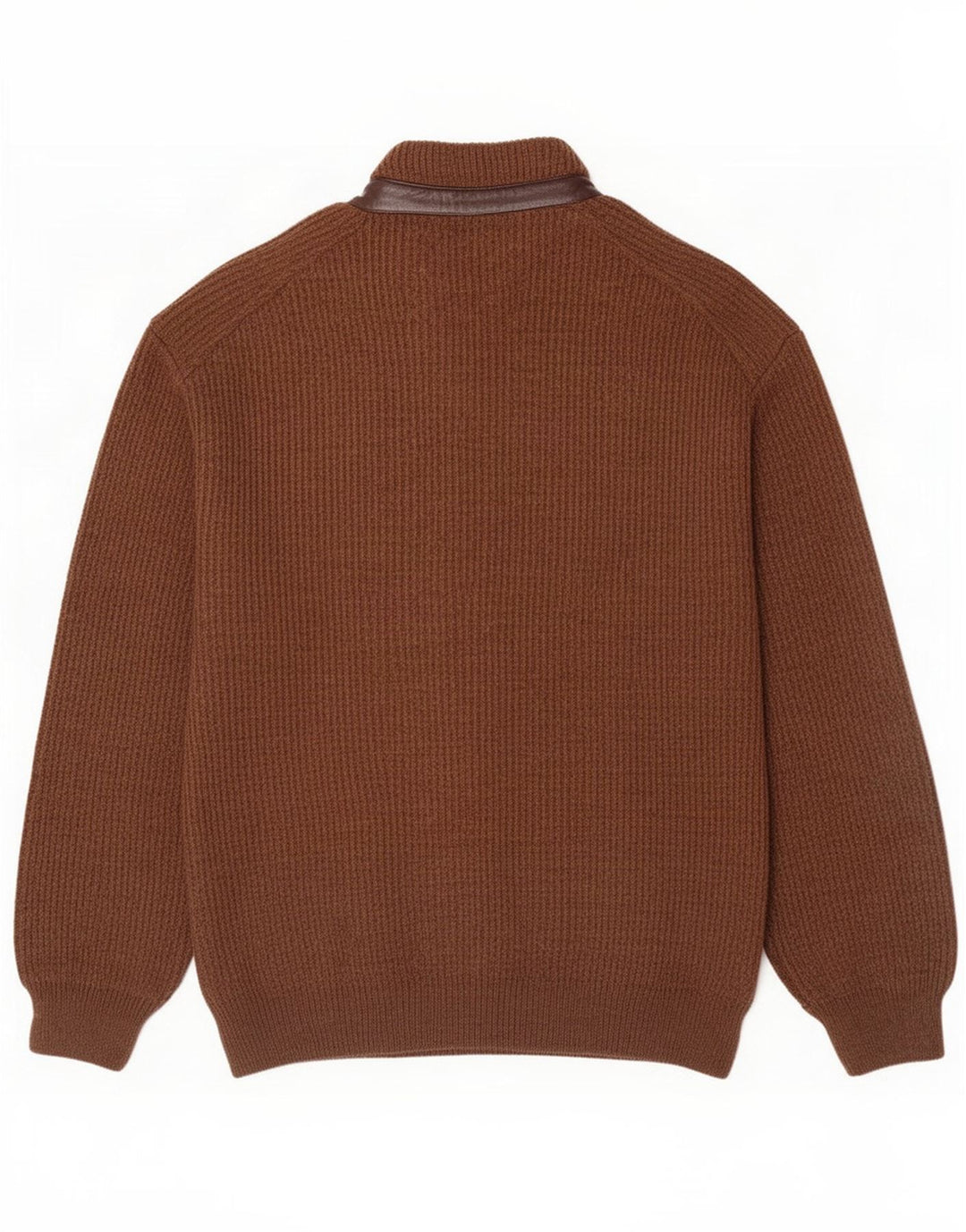Sweter męski Marek, duży, brązowy, akrylowy