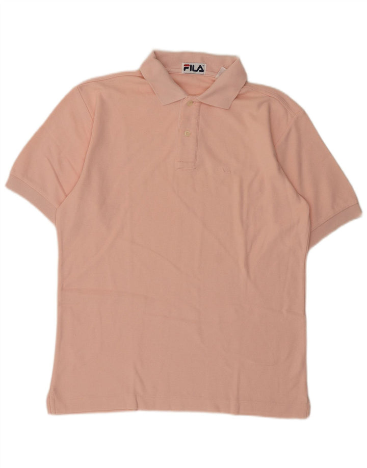 Męska koszulka polo Fila IT 46 Small Pink Cotton