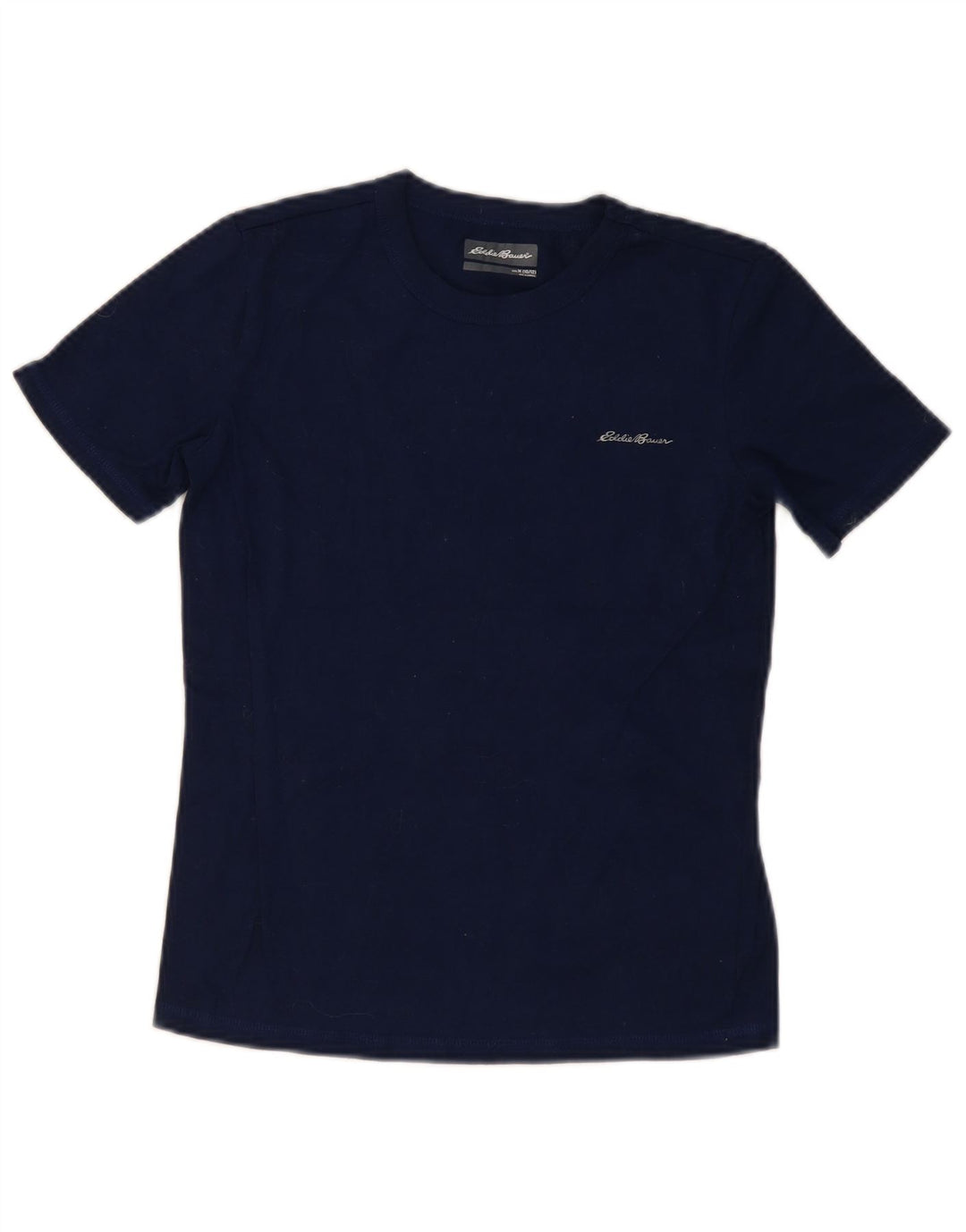 EDDIE BAUER Boys Top Long Sleeve 10-11 Years Medium Navy Blue Polyester