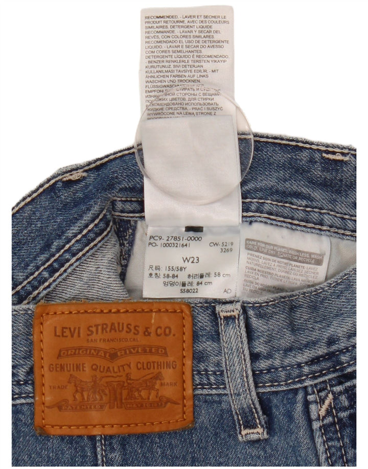 Damska spódnica jeansowa Levi's W23 2XS niebieska bawełniana