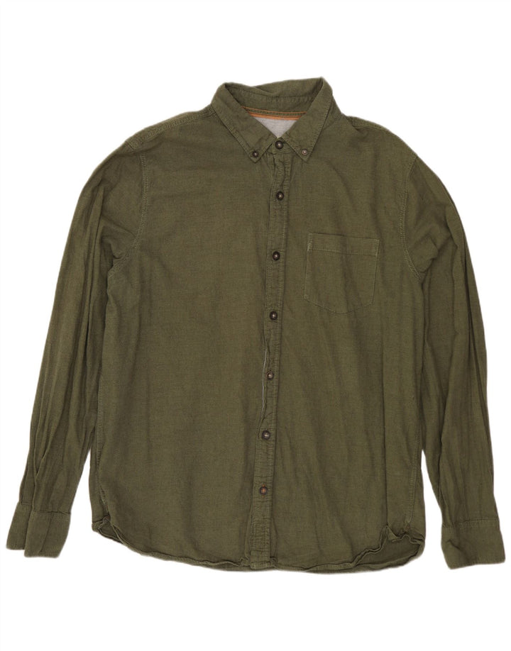 Koszula męska FAT FACE, duża, bawełniana w kolorze khaki