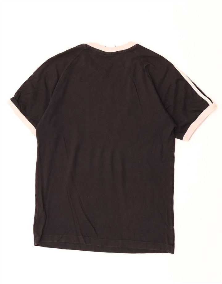 Adidas Męski T-shirt Top Średni Czarny Bawełniany
