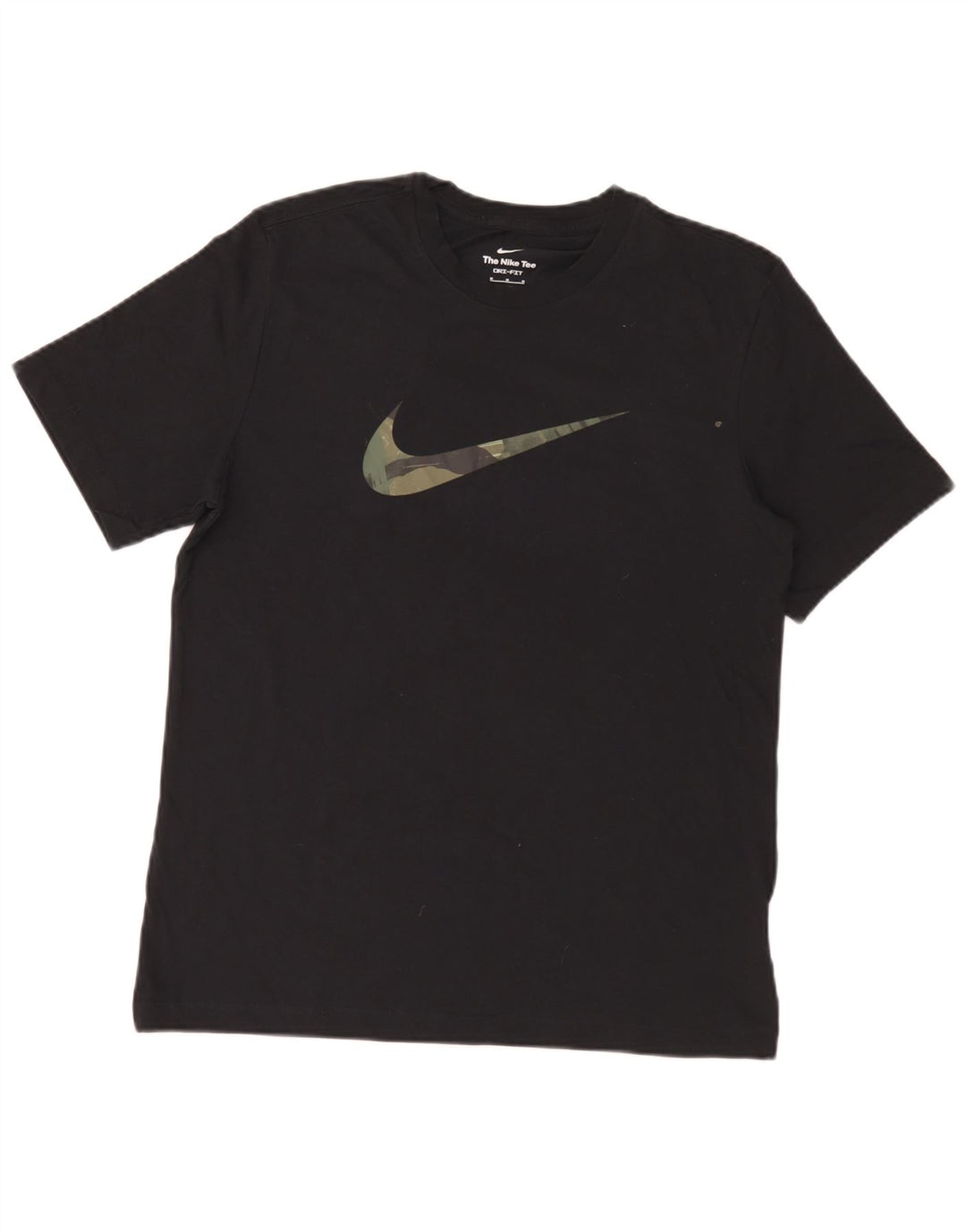 Męski T-shirt z grafiką Nike Dri Fit, średni czarny, bawełniany