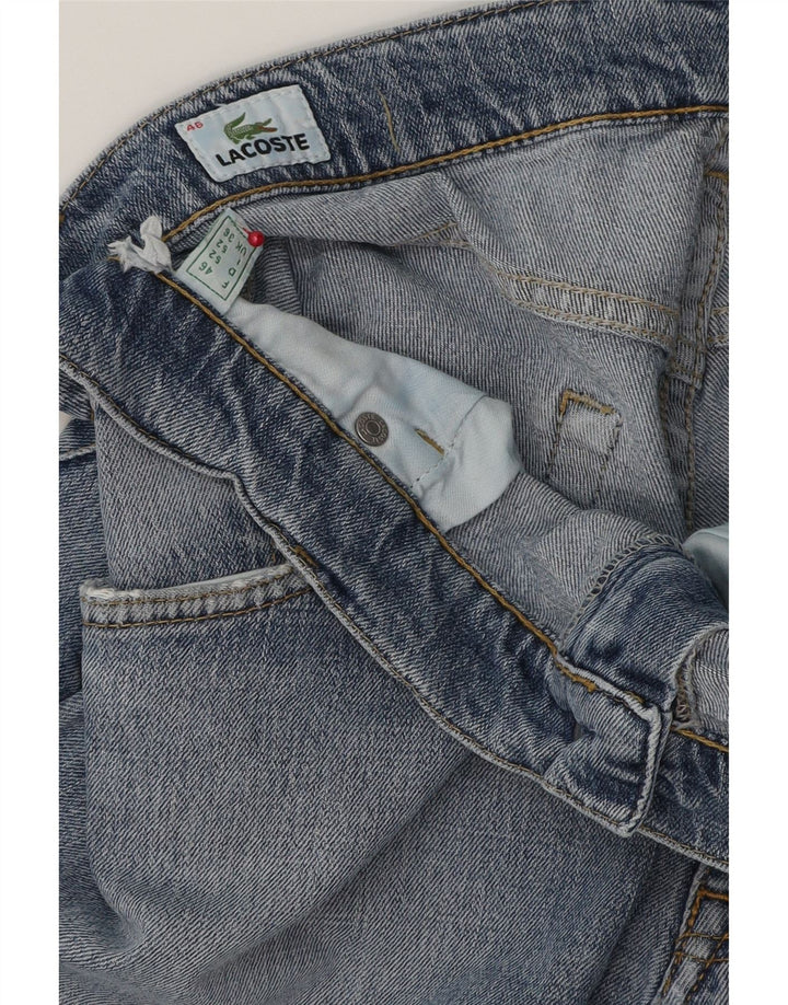 Męskie proste dżinsy LACOSTE Suze 46 Large W36 L31 Niebieskie