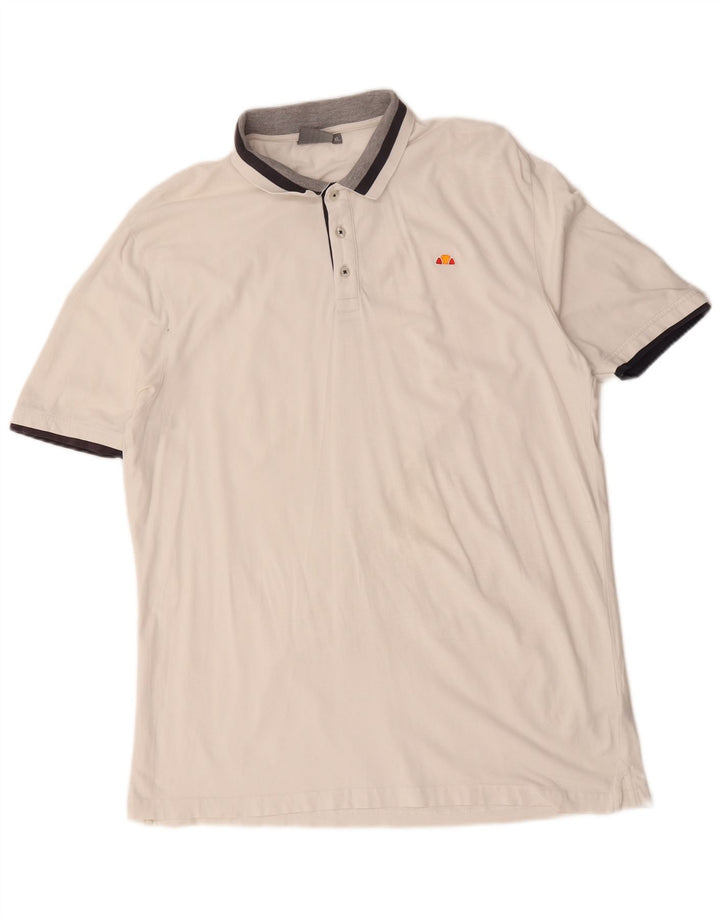 Męska koszulka polo Ellesse XL, bawełniana w białe paski