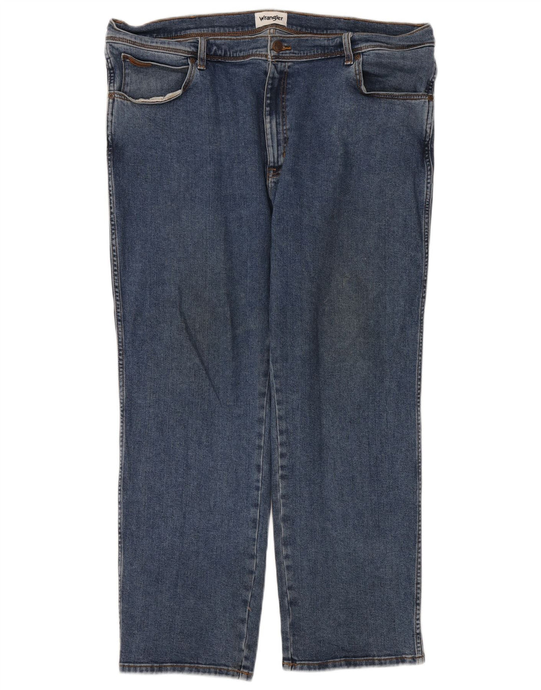 Męskie jeansy Wrangler Texas Straight W44 L30 Niebieskie bawełniane