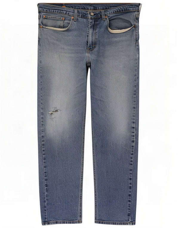 Levi's Mens 502 Tapered Jeans W36 L32 Blue Cotton