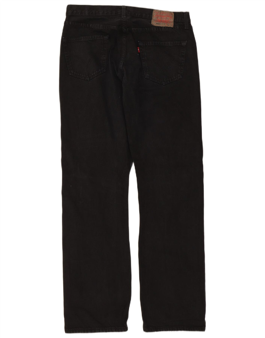 Męskie dżinsy Levi's 501 Straight W36 L34 Czarna bawełna