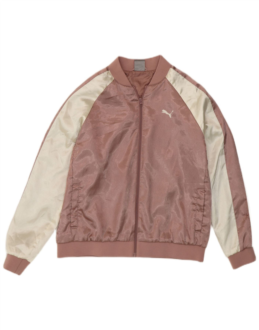 Damska kurtka dresowa Puma z grafiką UK 12, średni różowy poliester