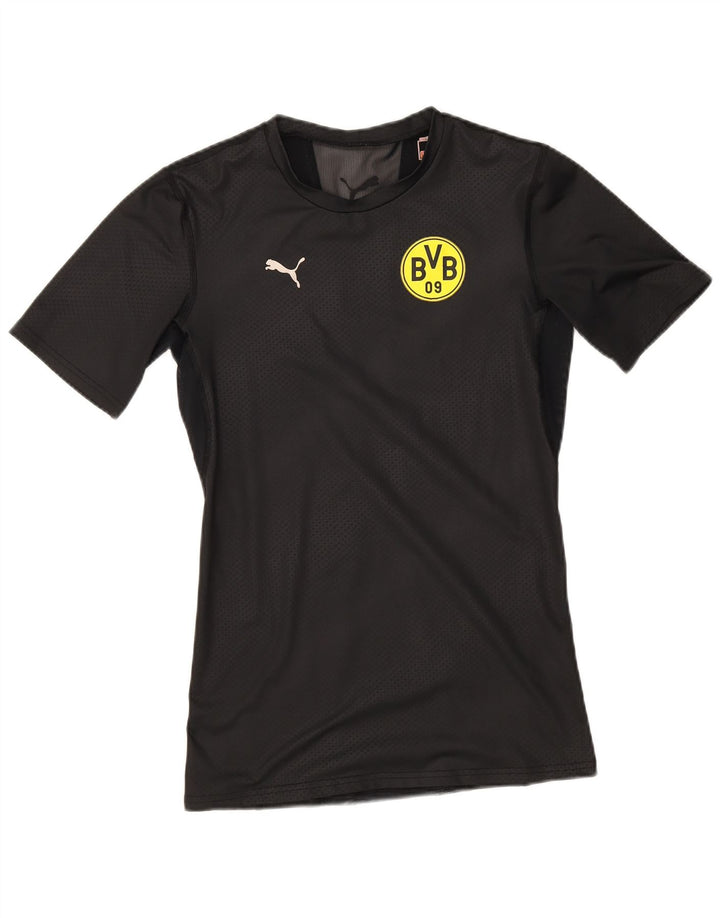 Męski T-shirt Puma BVB Dortmund z grafiką, średni czarny