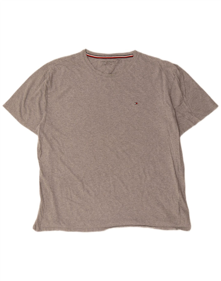 TOMMY HILFIGER Mens T-Shirt Top 2XL Grey Cotton