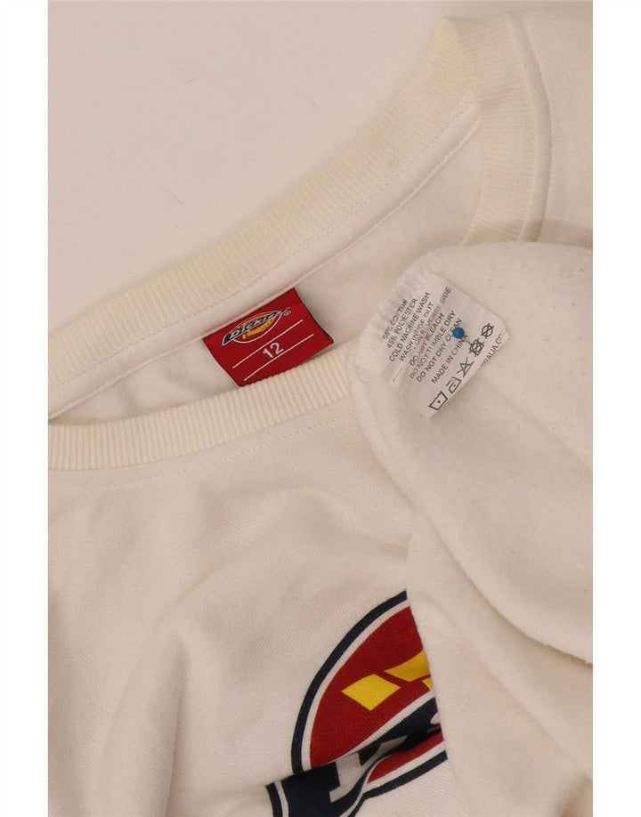 Chłopięca bluza z grafiką Dickies 11-12 lat, biała bawełna