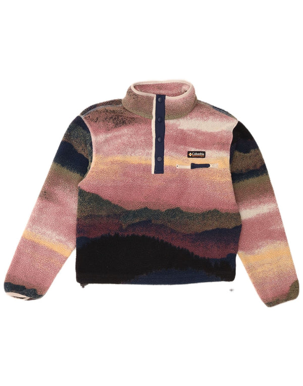 Damski sweter oversize z polaru Columbia, UK 10, mały, wielokolorowy