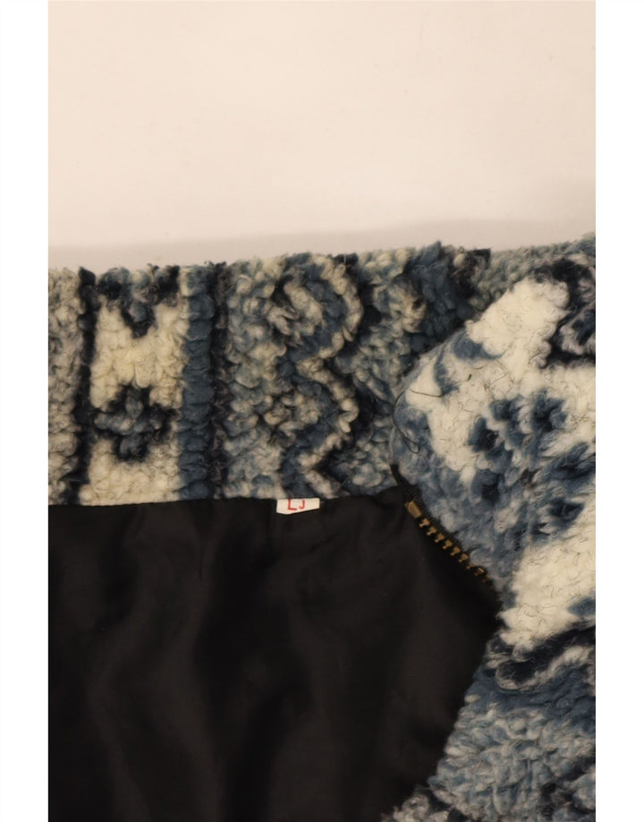 Męska kurtka polarowa Vintage UK 40 Large Blue Fair Isle