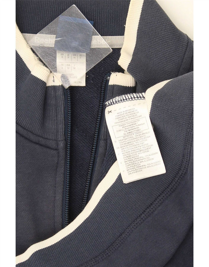 Męska kurtka dresowa Reebok, mała, granatowa, bawełniana