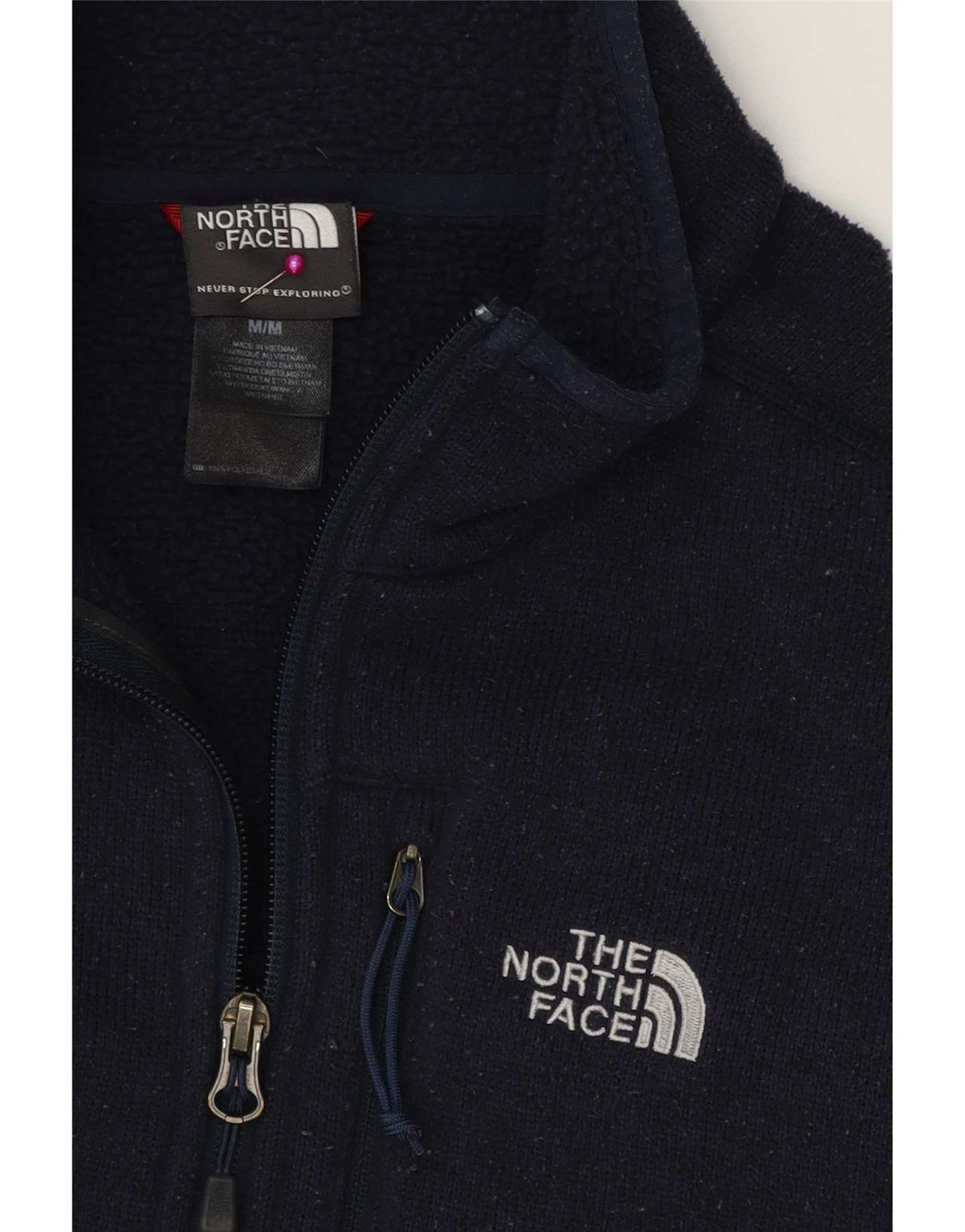 Męski sweter z zamkiem błyskawicznym The North Face, średni granatowy poliester