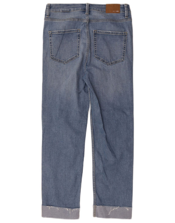 Marks & Spencer Womens The Harper Cropped Jeans UK 10 Small W28 L24 Blue