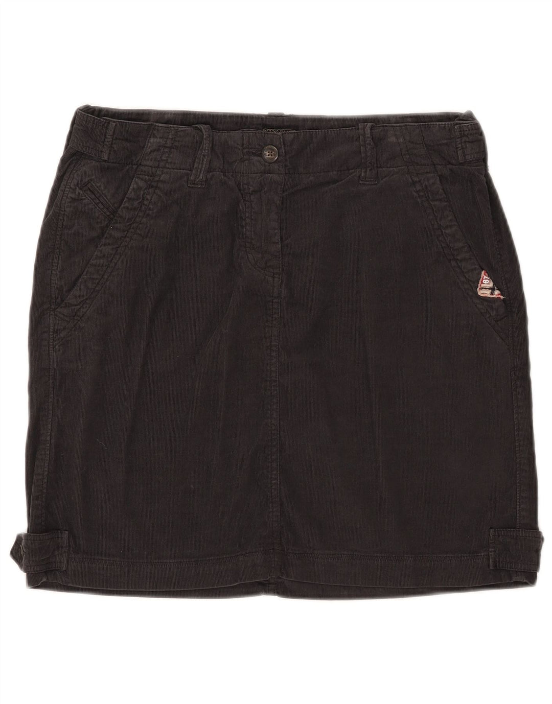 Damska spódnica sztruksowa NAPAPIJRI Geographic IT 44 Medium W32 Czarna bawełna