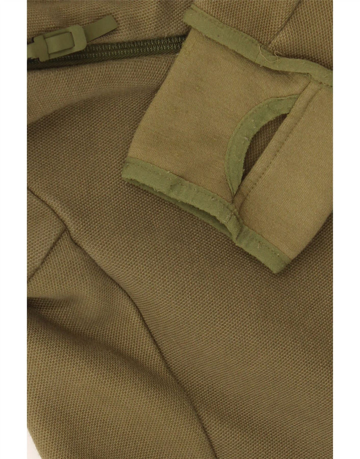 Męski sweter z kapturem i zamkiem błyskawicznym ADIDAS, duży, khaki